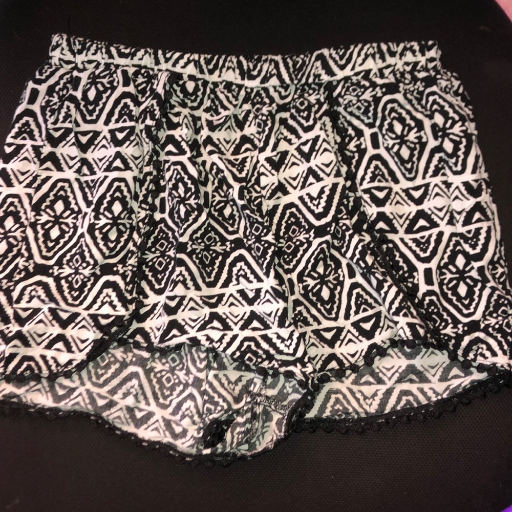 Cute black and white shorts